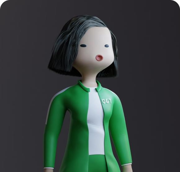 green woman